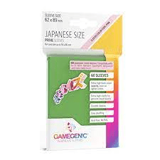 Gamegenic - Japanese Size Sleeves Prime - Green 60 ct